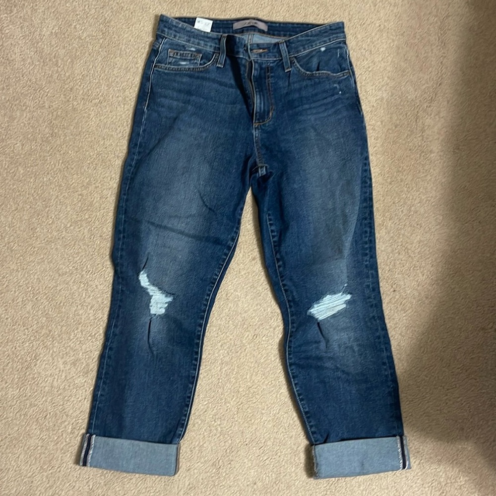 Joe’s jeans sz 28 straight leg relaxed denim distressed